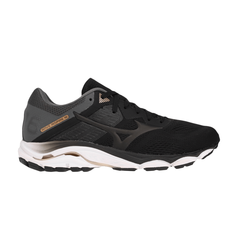 (Women) Mizuno Wave Inspire 16 Wide 'Black'  J1GD204609