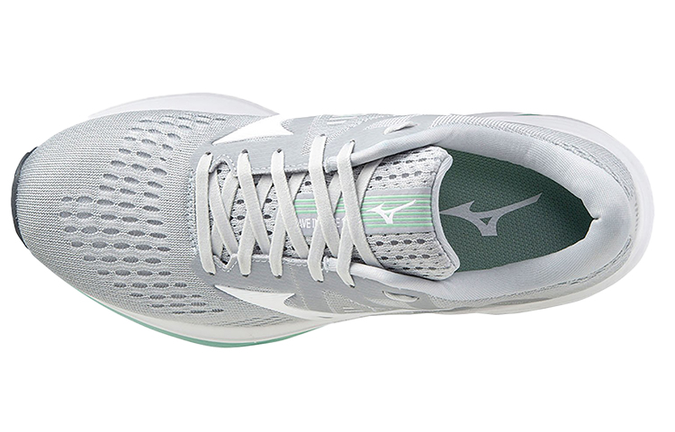 Lookbook (Women) Mizuno Wave Inspire 17 'Grey White Green' J1GD214401