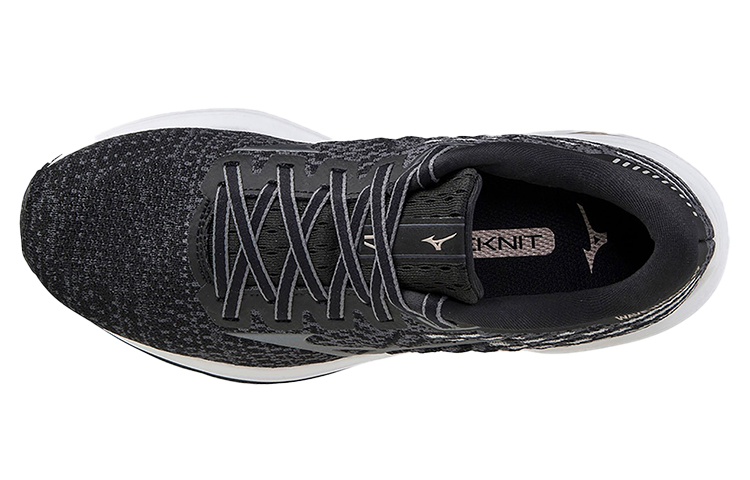 Lookbook (Women) Mizuno Wave Inspire 17 Waveknit 'Black White' J1GD211342