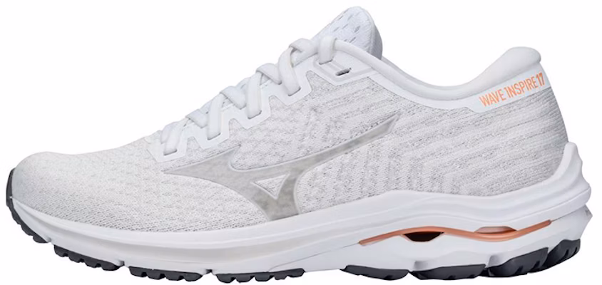 (Women) Mizuno Wave Inspire 17 Waveknit 'White Papaya' J1GD211333 Buy (Women) Mizuno Wave Inspire 17 Waveknit 'White Papaya' J1GD211333