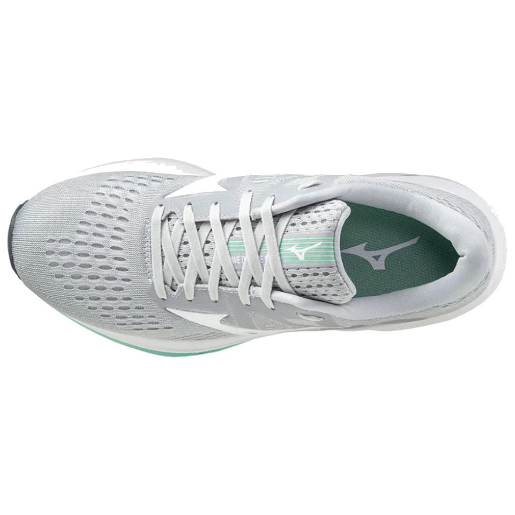 Lookbook (W) Mizuno Wave Inspire 17 Wide ''Grau Grün'' J1GD214601