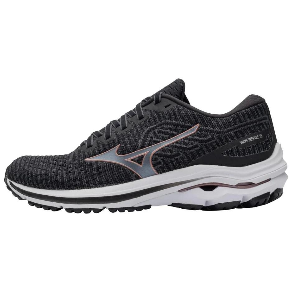 (Women) Mizuno Wave Inspire 18 'Black White' J1GD221344