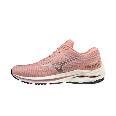(W) Mizuno Wave Inspire 18 Waveknit Super Wide 'Rose'