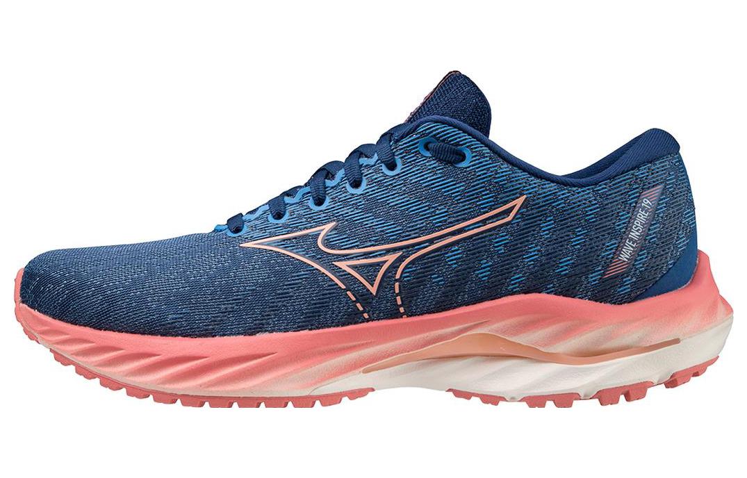 (Women) Mizuno Wave Inspire 19 'Blue Quartz Peach Bud'  411398-BQ22