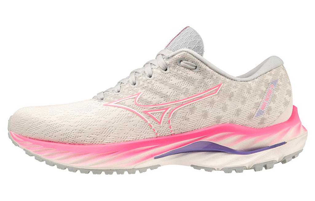 (Women) Mizuno Wave Inspire 19 'Snow White High Vis Pink'  411398-0D1V