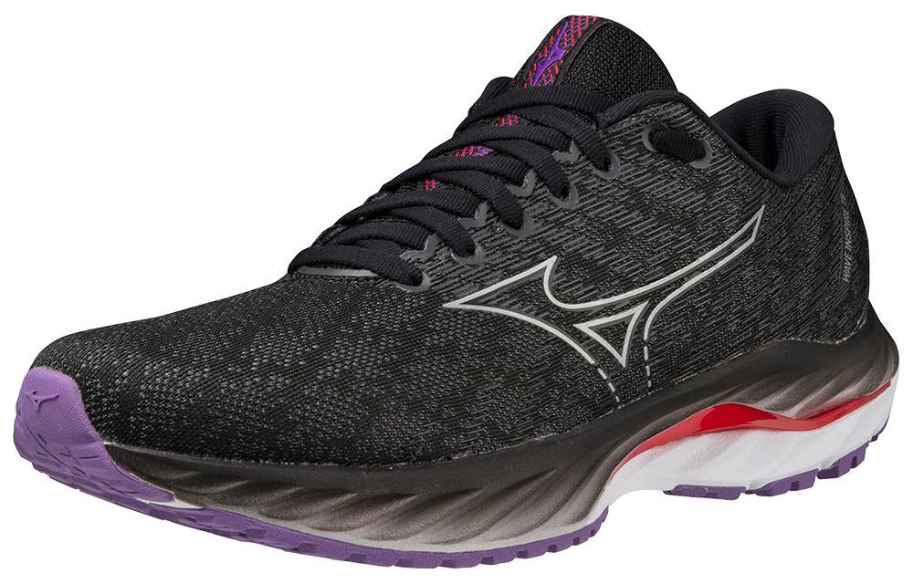 Lookbook (W) Mizuno Wave Inspire 19 Wide ''Zwart Bittersweet'' 411400-9073