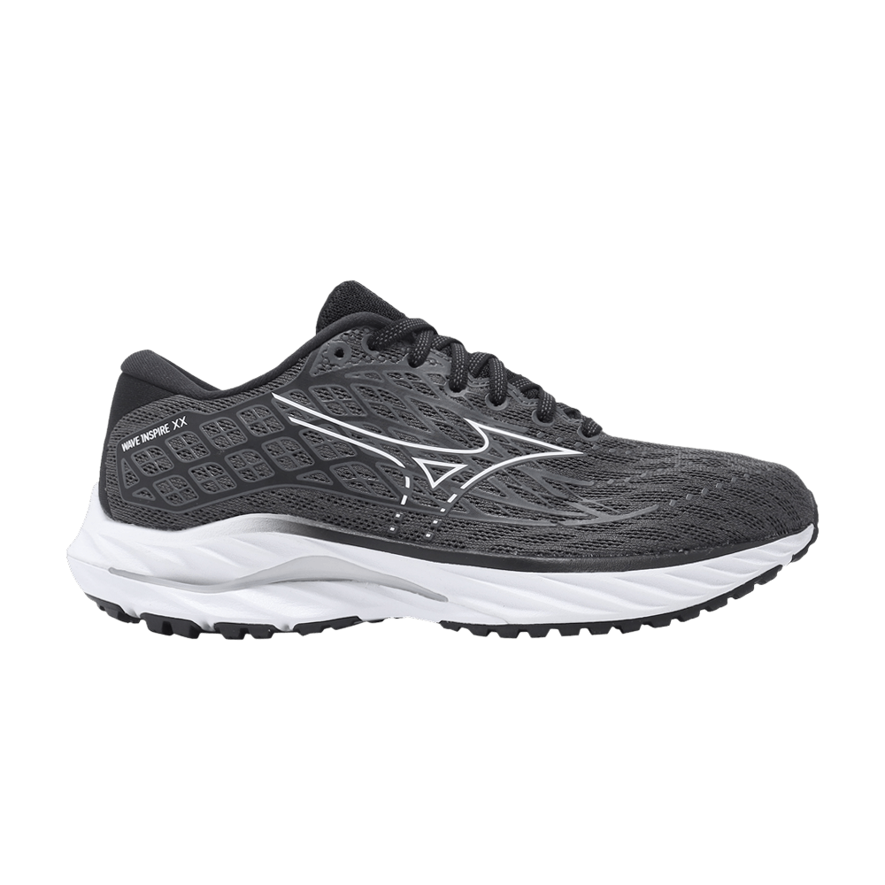 (Women) Mizuno Wave Inspire 20 Wide 'Ebony White Black' J1GD244622