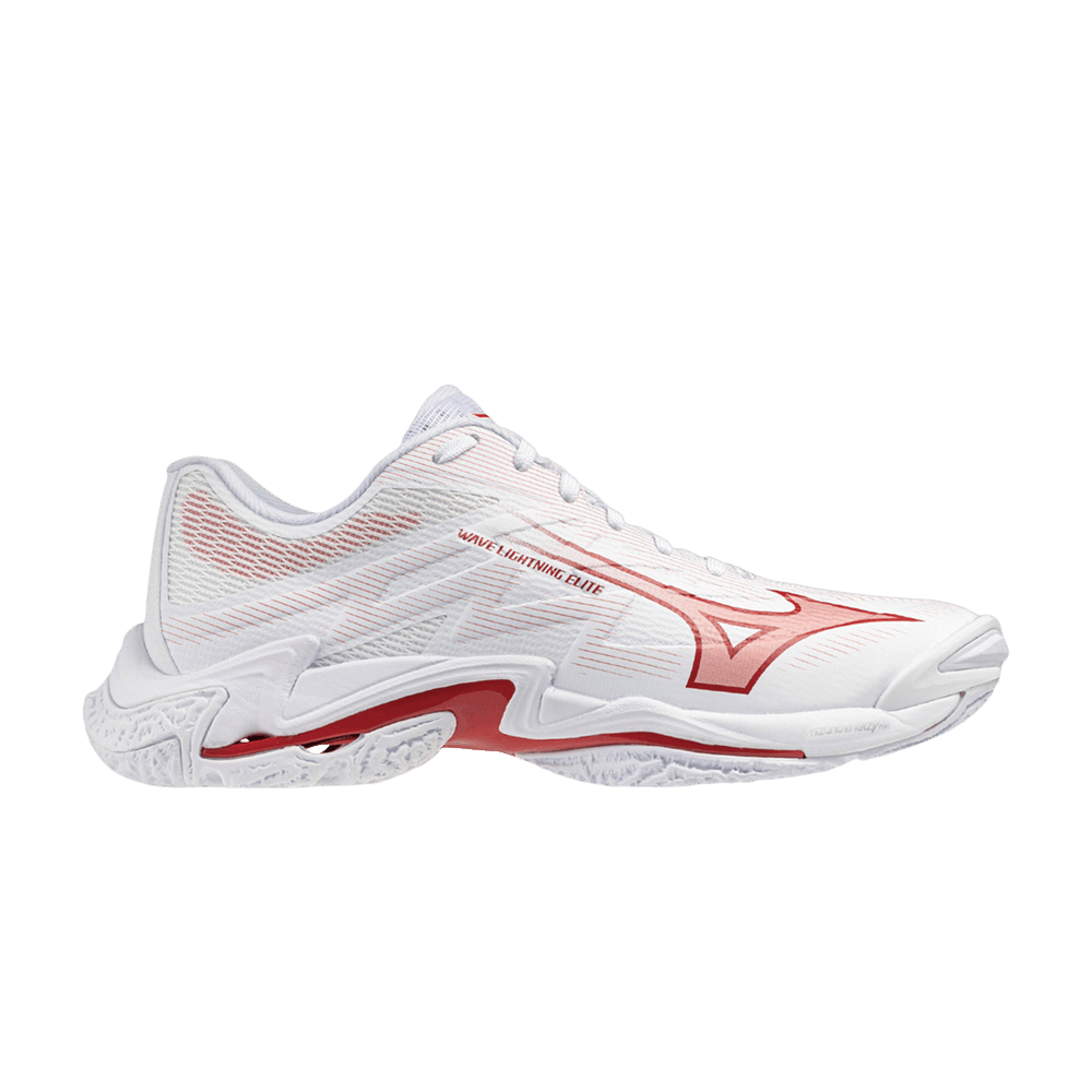 (Women) Mizuno Wave Lightning Elite 'White Red' V1GC260073