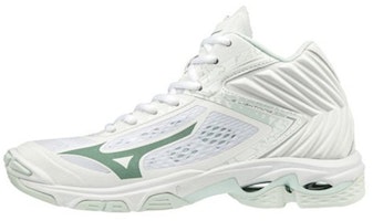 (Women) Mizuno Wave Lightning Z5 Mid 'White Green' V1GC190599 (Women) Mizuno Wave Lightning Z5 Mid 'White Green' V1GC190599