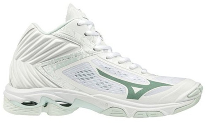 (Women) Mizuno Wave Lightning Z5 Mid 'White Green' V1GC190599 Order (Women) Mizuno Wave Lightning Z5 Mid 'White Green' V1GC190599