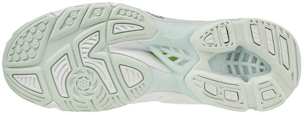 (Women) Mizuno Wave Lightning Z5 Mid 'White Green' V1GC190599 Shop (Women) Mizuno Wave Lightning Z5 Mid 'White Green' V1GC190599