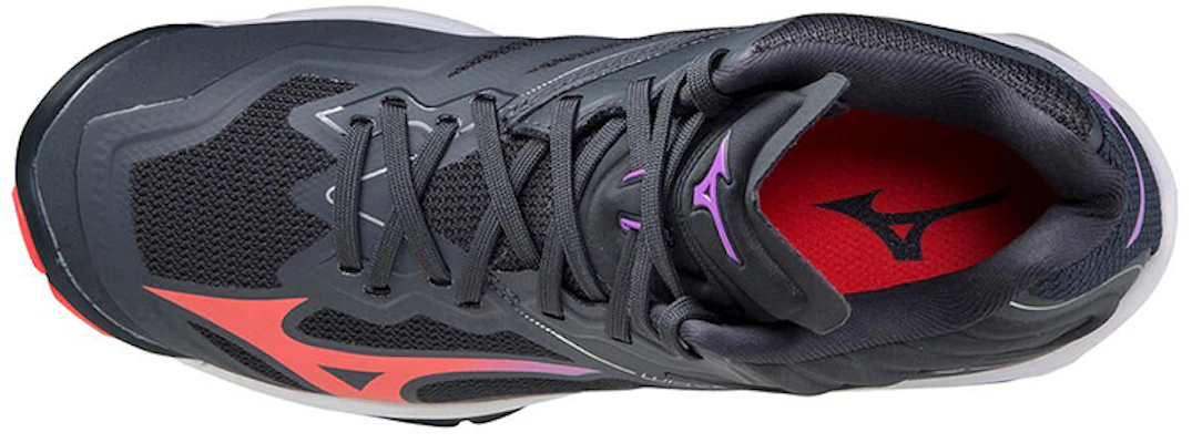 (W) Mizuno Wave Lightning Z6 ''Zwart Rood Paars'' V1GC200566 Lookbook (W) Mizuno Wave Lightning Z6 ''Zwart Rood Paars'' V1GC200566