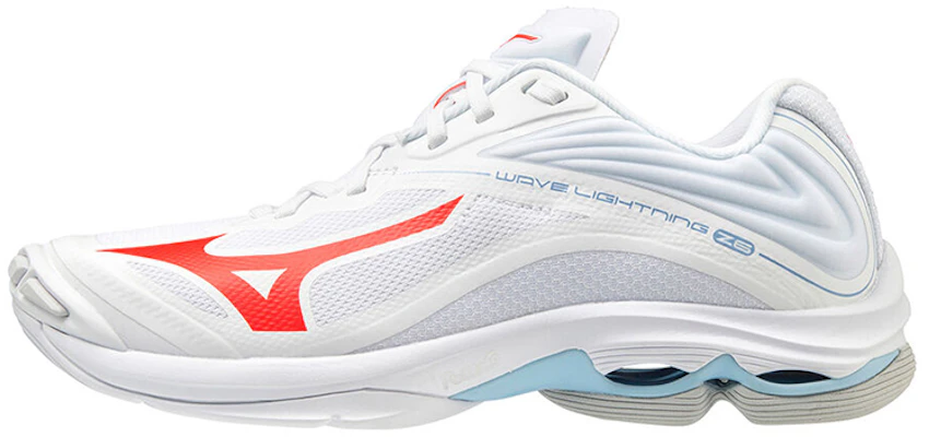 Mizuno Wave Lightning Z6 防滑耐磨排球鞋 女性款 白藍紅 Buy Mizuno Wave Lightning Z6 防滑耐磨排球鞋 女性款 白藍紅