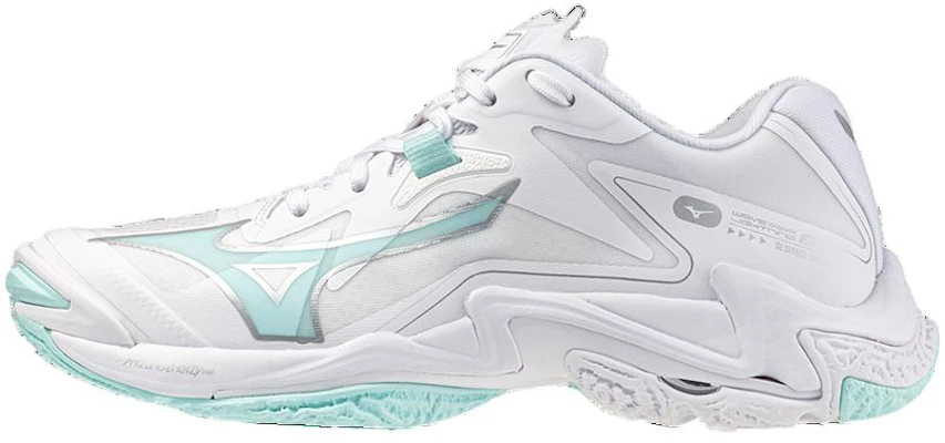 (Women) Mizuno Wave Lightning Z8 'White Blue Tint' V1GC240045 Buy (Women) Mizuno Wave Lightning Z8 'White Blue Tint' V1GC240045