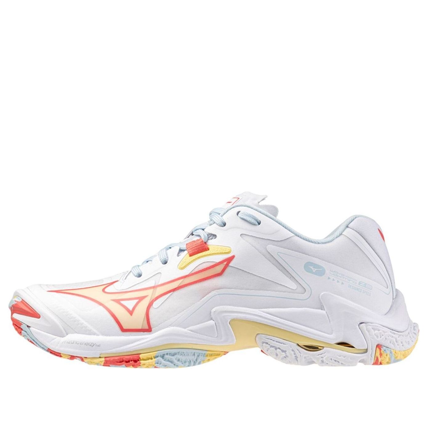 (Women) Mizuno Wave Lightning Z8 'White Calypso Coral' V1GC240030
