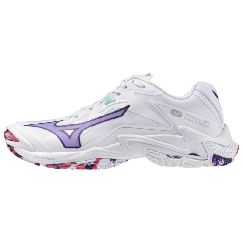 (Women) Mizuno Wave Lightning Z8 White Lightweight Training Shoes. V1GC240020