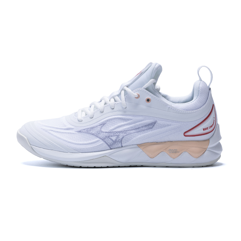 (Women) Mizuno Wave Luminous 2 White Badminton Shoes - Comfortable & Non-Slip. V1GC242025