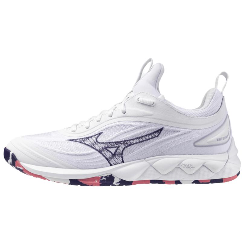 (Women) Mizuno Wave Luminous 3 White Low-Top Lightweight Training Shoes V1GC242020