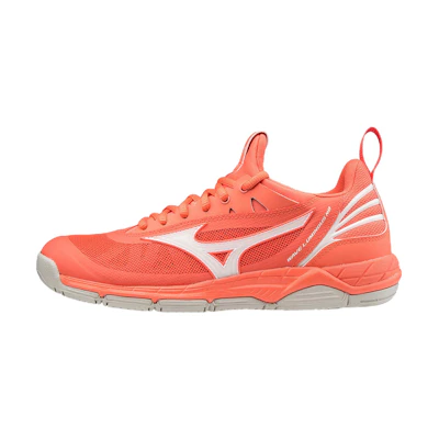 (W) Mizuno Wave Luminous 'Red Low-Top Training'