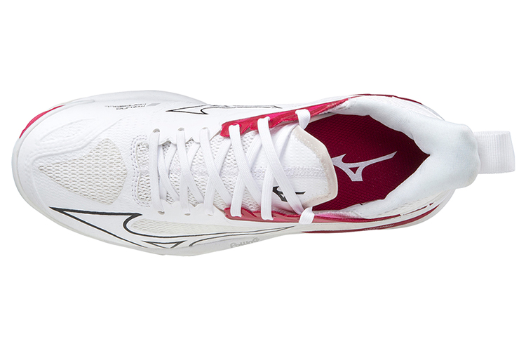 Lookbook Mizuno Wave Mirage 4 透氣防滑耐磨手球鞋 女款 白紅
