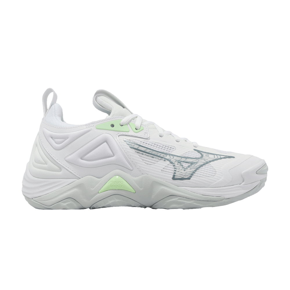 (Women) Mizuno Wave Momentum 3 &#x27;White Patina Green&#x27;  V1GC231235