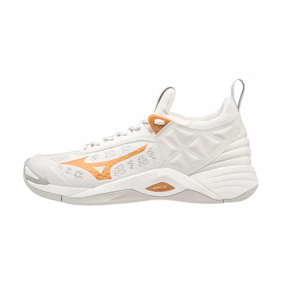 (W) Mizuno Wave Momentum 'White Yellow'
