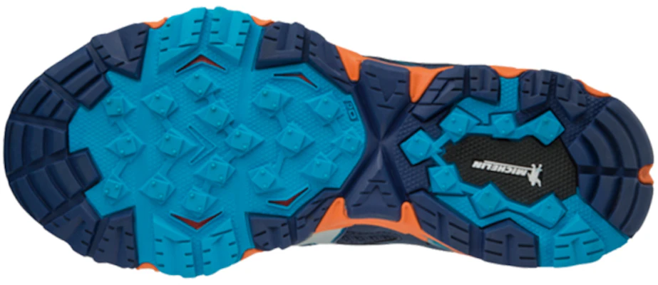 Mizuno Wave Mujin 5 GTX 減震防滑耐磨 低筒 跑步鞋 女款 深藍橙 Order Mizuno Wave Mujin 5 GTX 減震防滑耐磨 低筒 跑步鞋 女款 深藍橙
