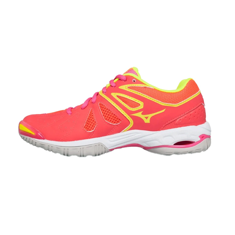 (Women) Mizuno Wave Phantom Netball 'Coral White Pink' X1GB169316