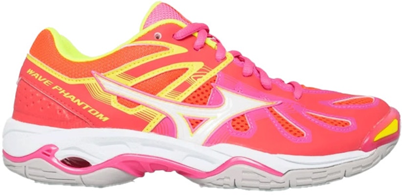(W) Mizuno Wave Phantom Netball ''Koralle Weiß Pink'' X1GB169316 Order (W) Mizuno Wave Phantom Netball ''Koralle Weiß Pink'' X1GB169316