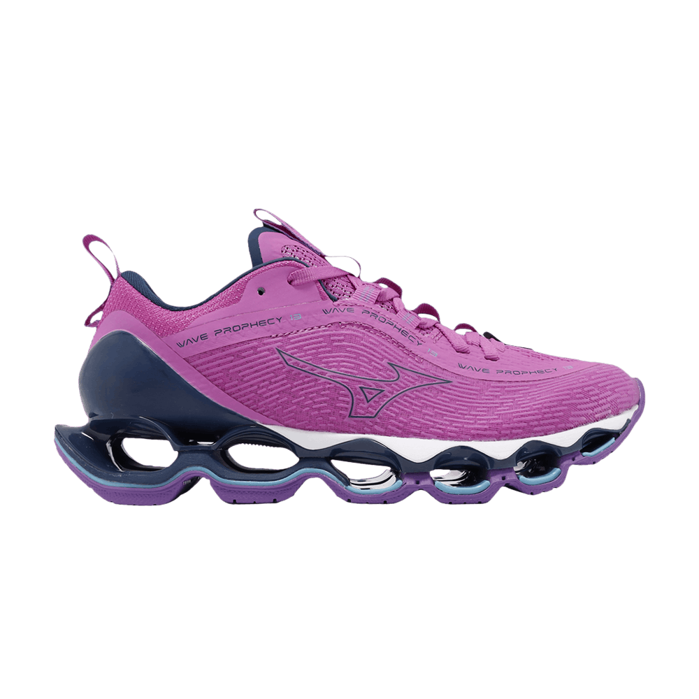 (Women) Mizuno Wave Prophecy 13 'Rosebud Navy Peony' J1GD240026