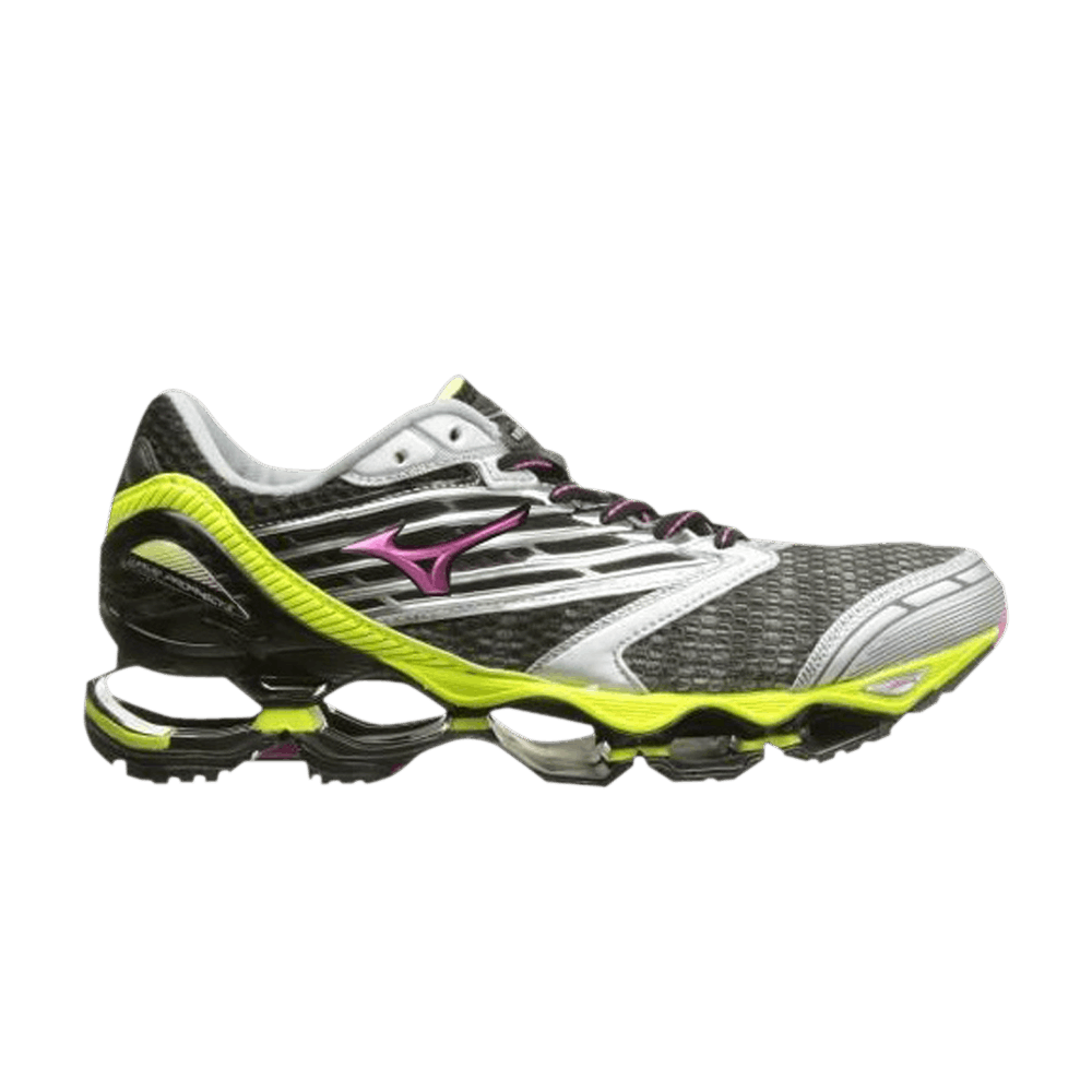 (Women) Mizuno Wave Prophecy 5 'Gunmetal Safety Yellow'  J1GD160059