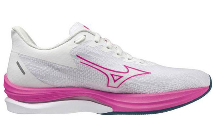 Order 美津浓 WAVE REBELLION PRO 減震耐磨 低幫 跑步鞋 女款 白粉