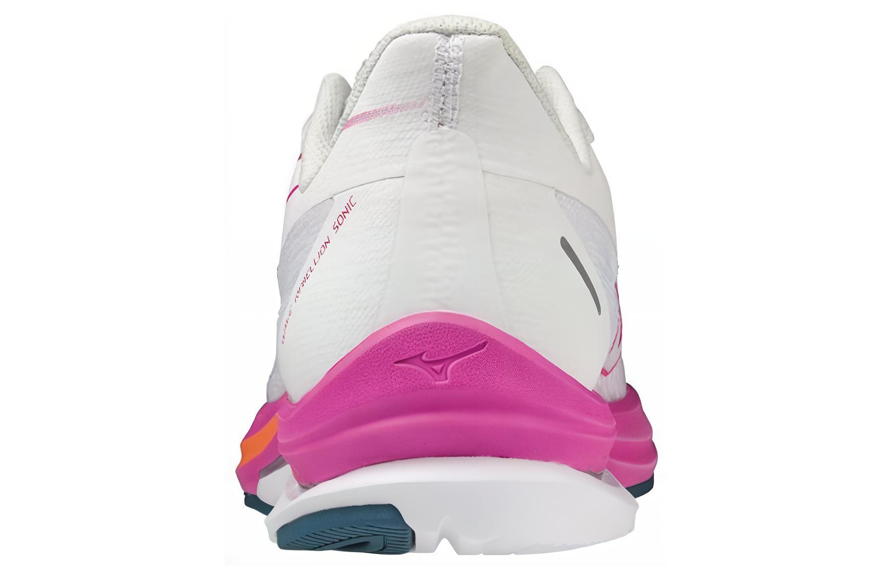 Shop 美津浓 WAVE REBELLION PRO 減震耐磨 低幫 跑步鞋 女款 白粉