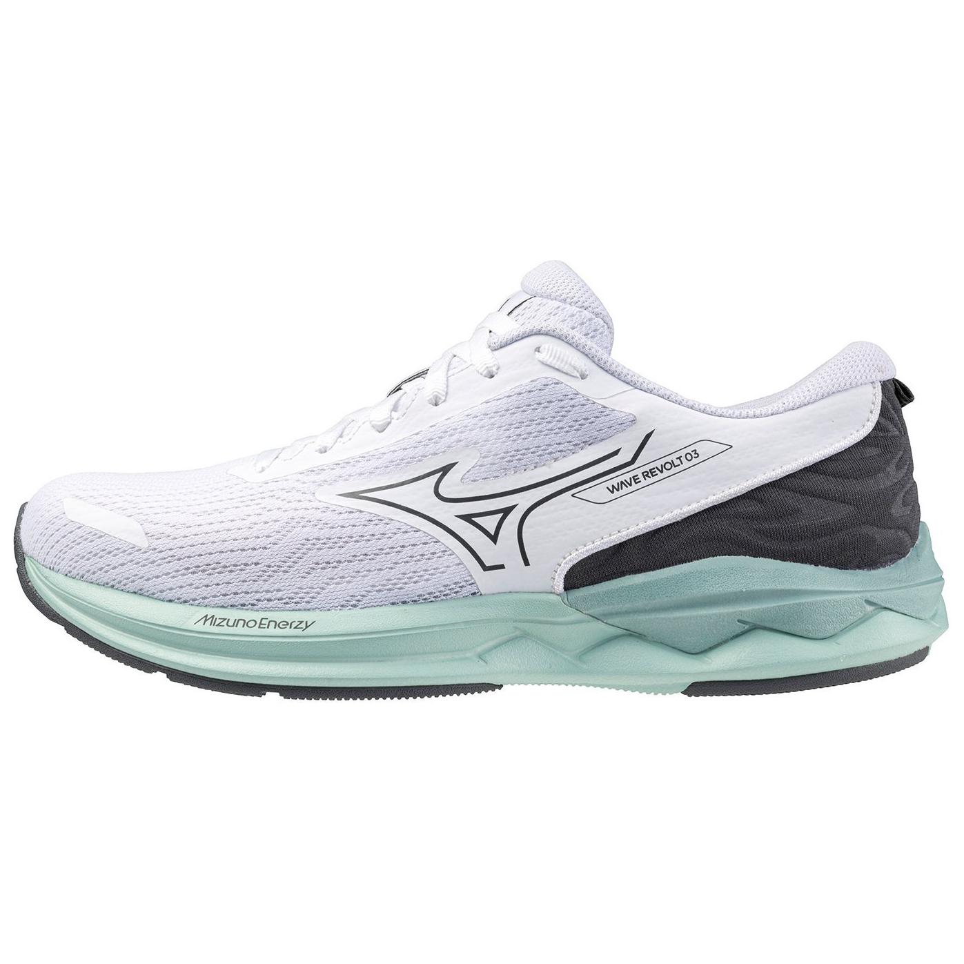 (Women) Mizuno Wave Revolt 3 Wide 'White Light Green' J1GD248524