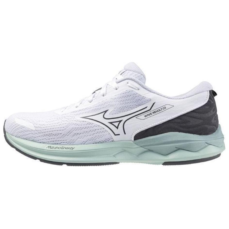 (W) Mizuno Wave Revolt 3 Wide 'White Light Green' 圖 6