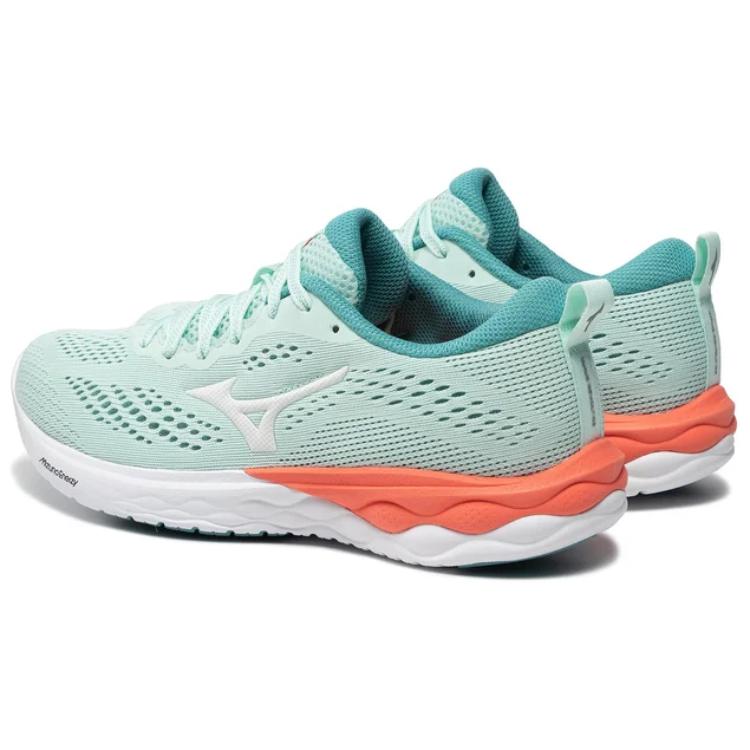 (W) Mizuno Wave Revolt 'Aqua Orange White' 圖 3