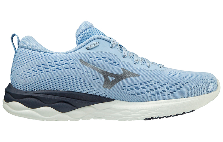 Order (W) Mizuno Wave Revolt ''Duurzaam Ademend Lage Top Blauwe Hardloopschoenen'' J1GD218152