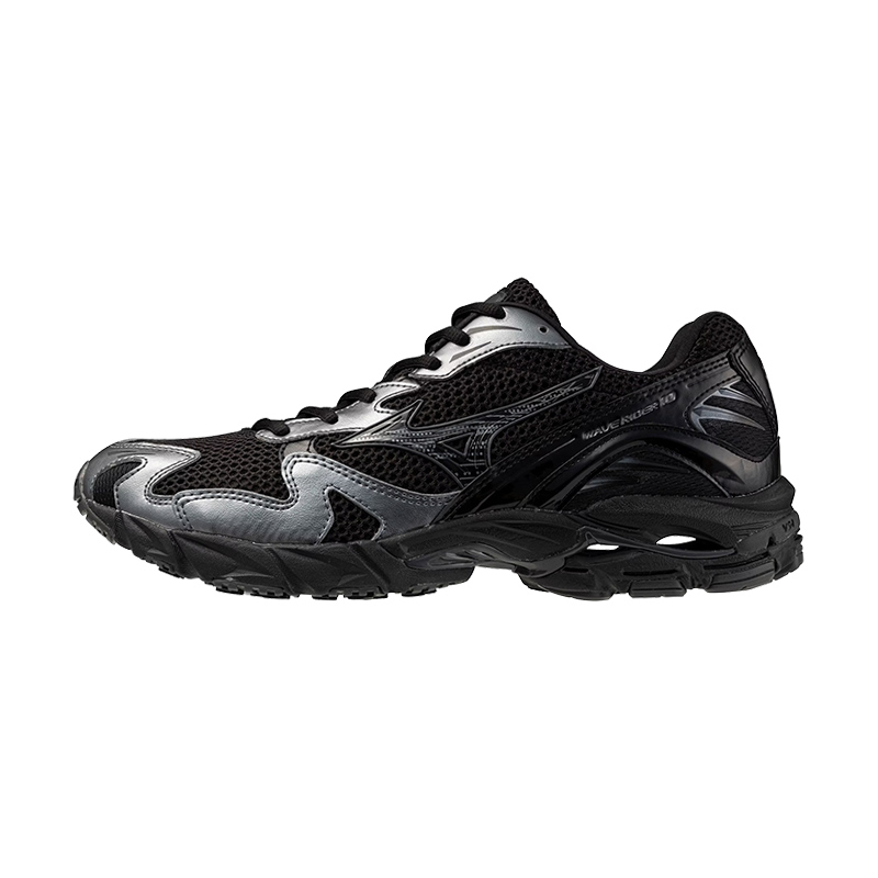 Mizuno Wave Rider 10 Retro Running Sneakers Black multicolor D1GA261601