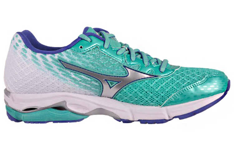Order (W) Mizuno Wave Rider 19 'Hijau Perak Biru' J1GD160304