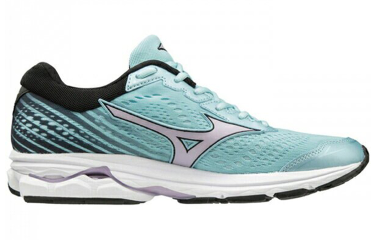 Order (W) Mizuno Wave Rider 22 Wide ''Blauw Zilver'' J1GD183269