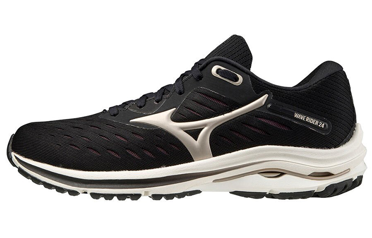 (Women) Mizuno Wave Rider 24 'Black Gold'  J1GD200342