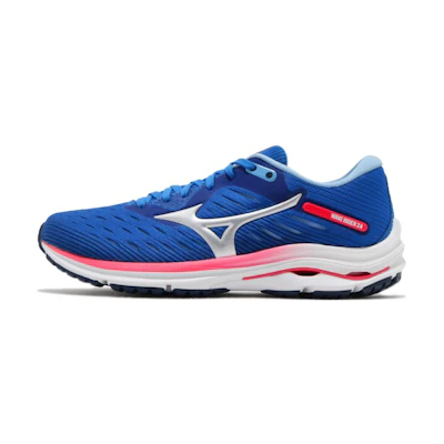 (W) Mizuno Wave Rider 24 'Blue Diva Pink'