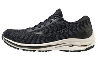(Women) Mizuno Wave Rider 24 Waveknit 'Black Ivory' J1GD207547 (Women) Mizuno Wave Rider 24 Waveknit 'Black Ivory' J1GD207547
