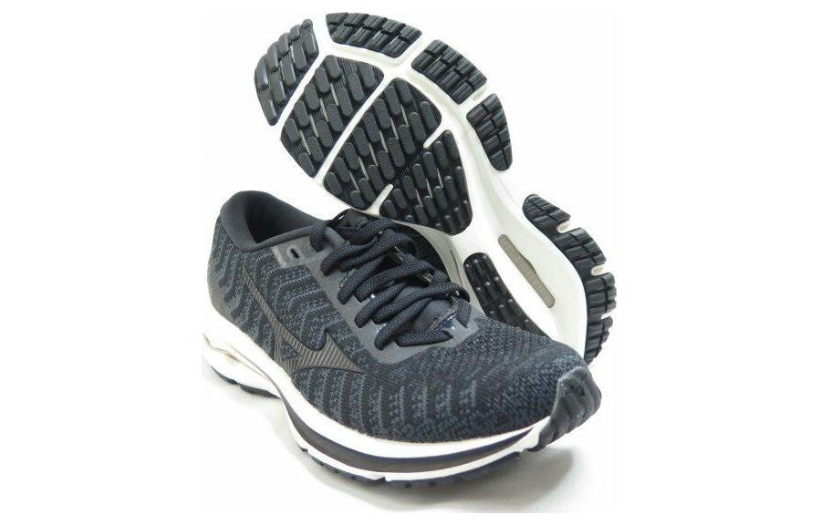 Lookbook (W) 美津浓 Wave Rider 24 Waveknit '黑色象牙' J1GD207547