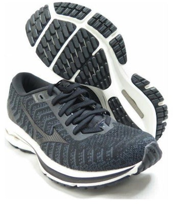 (Women) Mizuno Wave Rider 24 Waveknit 'Black Ivory' J1GD207547 Lookbook (Women) Mizuno Wave Rider 24 Waveknit 'Black Ivory' J1GD207547