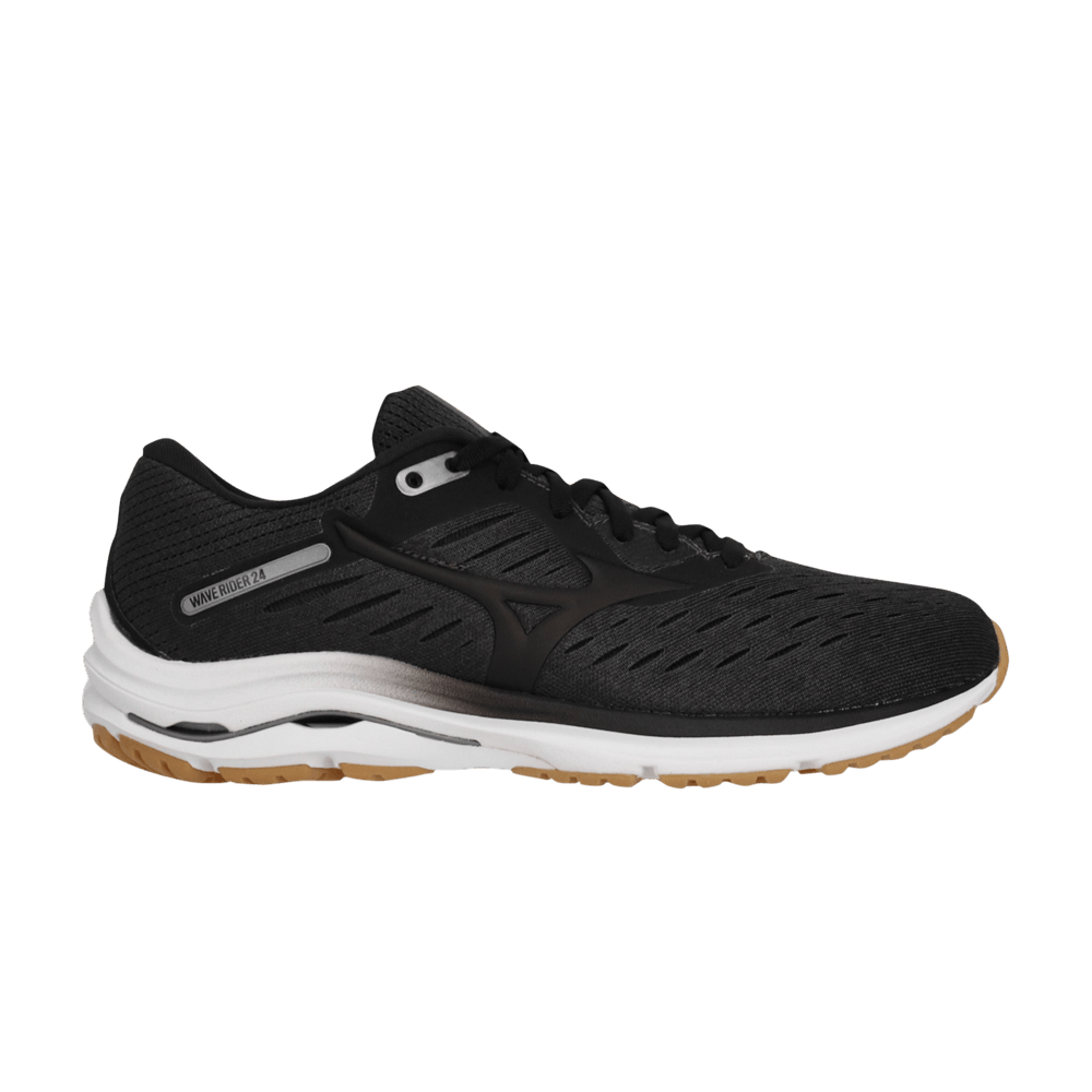 (Women) Mizuno Wave Rider 24 Wide 'Grey Black'  J1GD200609