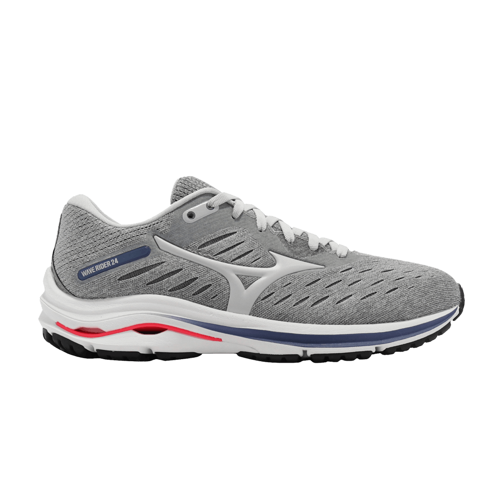 (Women) Mizuno Wave Rider 24 Wide 'Grey Blue'  J1GD200646