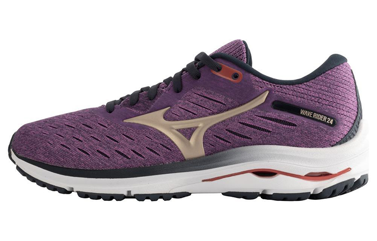 (Women) Mizuno Wave Rider 24 Wide 'Purple Gold'  J1GD200642