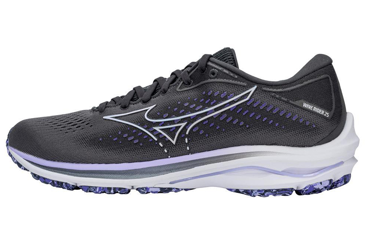 (Women) Mizuno Wave Rider 25 'Black Purple' J1GD210393