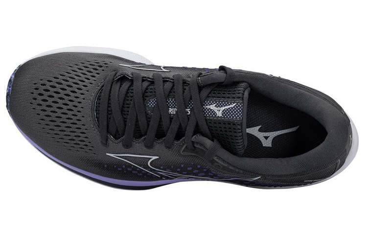 Shop (W) 미즈노 웨이브 라이더 25 블랙퍼플 (Mizuno Wave Rider 25 Black Purple) J1GD210393